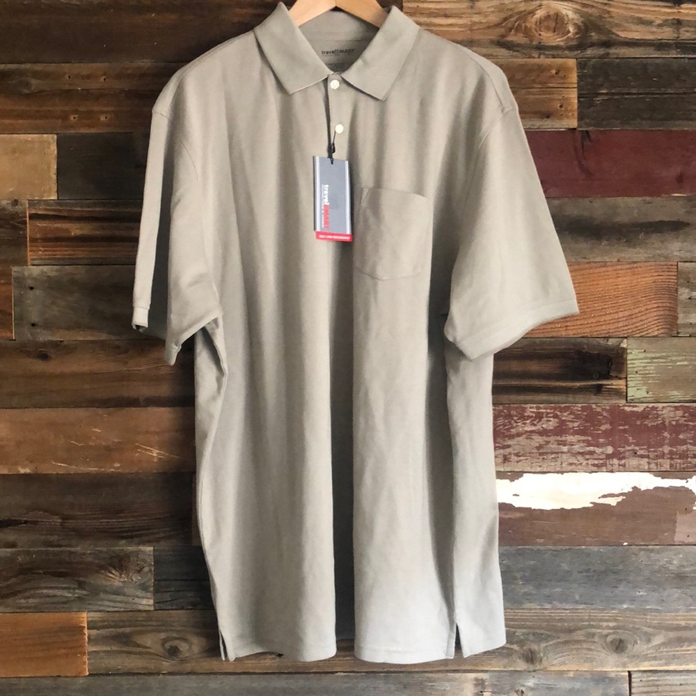 Men's Roundtree & Yorke Short Sleeve Polo shirt Lg
